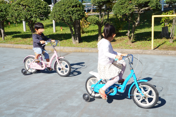 上千葉公園　自転車
