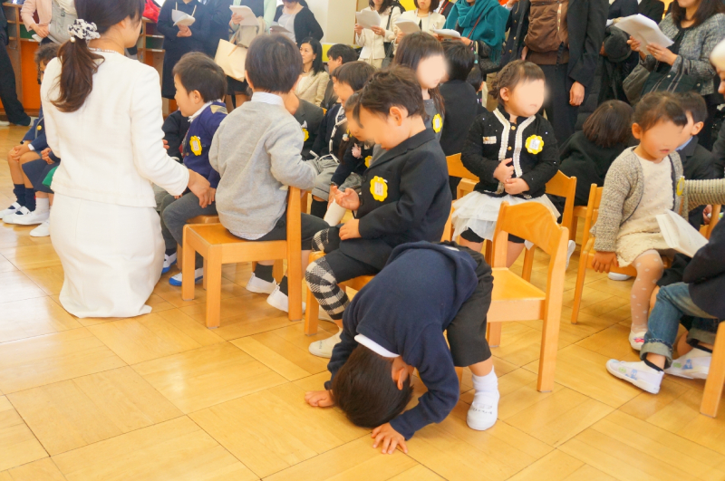 入園式　長男生後3歳5ヵ月