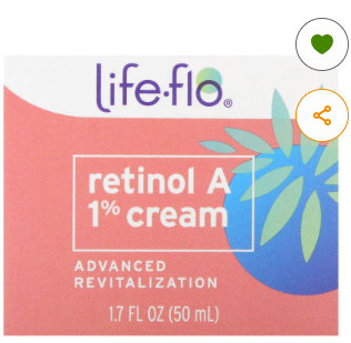 Life-flo, レチノールA 1％クリーム、アドバンスド リバイタリゼーション、50ml