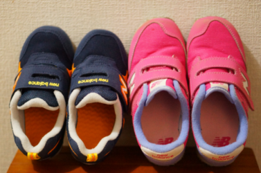 スニーカーもサイズアウトした