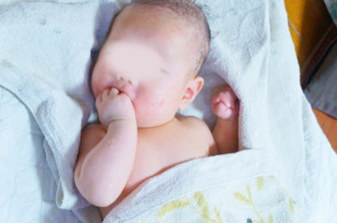 0歳3ヵ月2日　お風呂上り