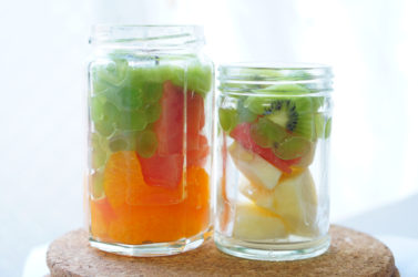 瓶詰フルーツを作る