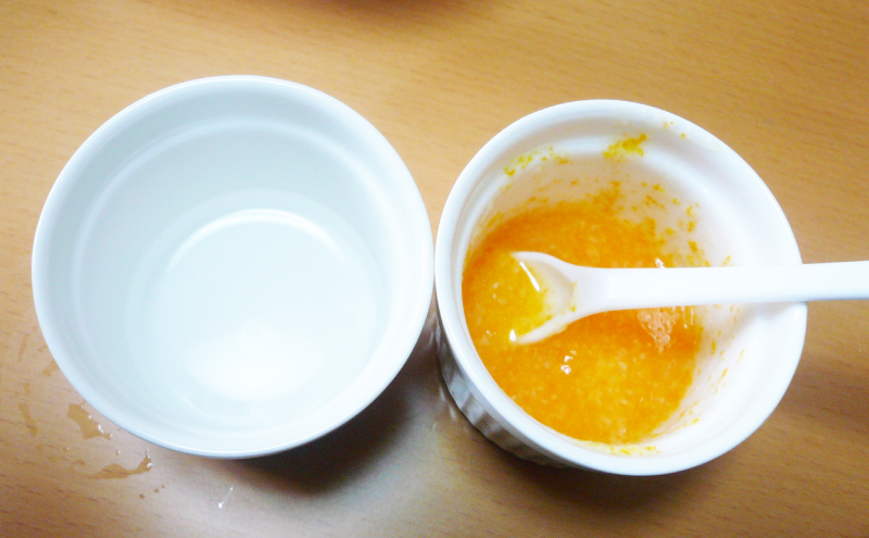 離乳食　にんじんがゆ