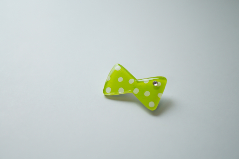 プラバンブローチ　レジン加工