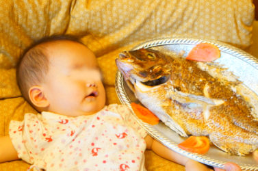 次女ちゃん　お食い初め！