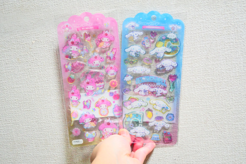 2026　ボンボンドロップシール　サンリオシール ブーム　小学生