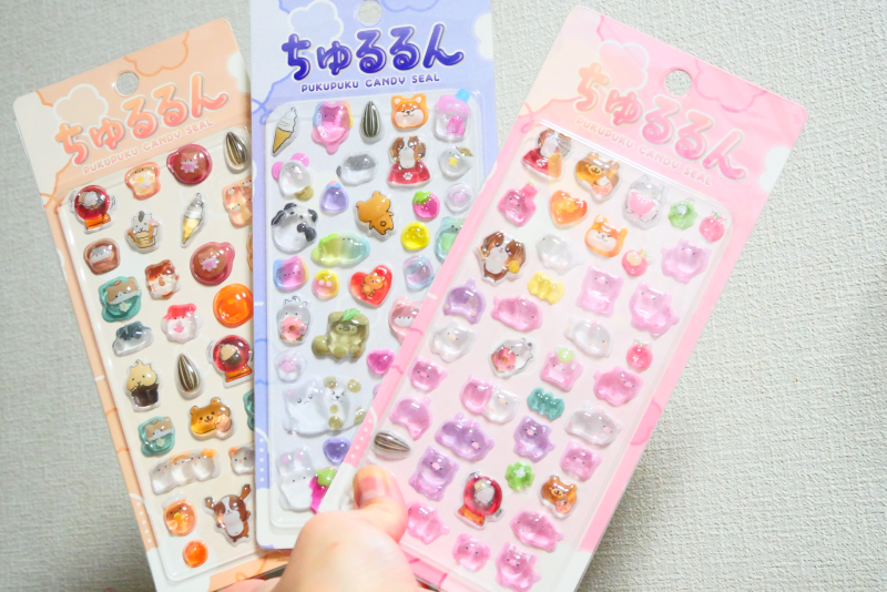 2026　ボンボンドロップシール　ブーム　小学生　ちゅるるん　PUKUPUKU CANDY SEAL　