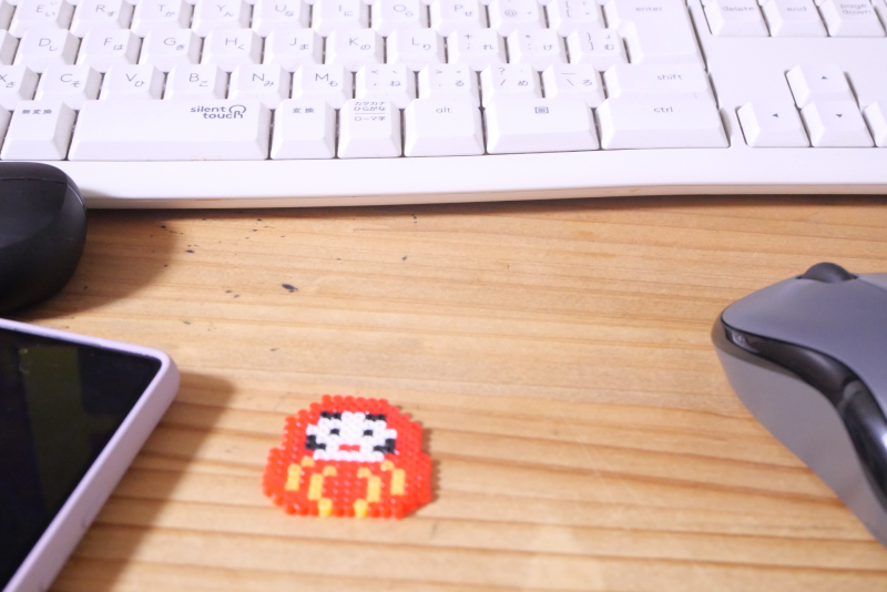 ミニミニアイロンビーズ ダルマ