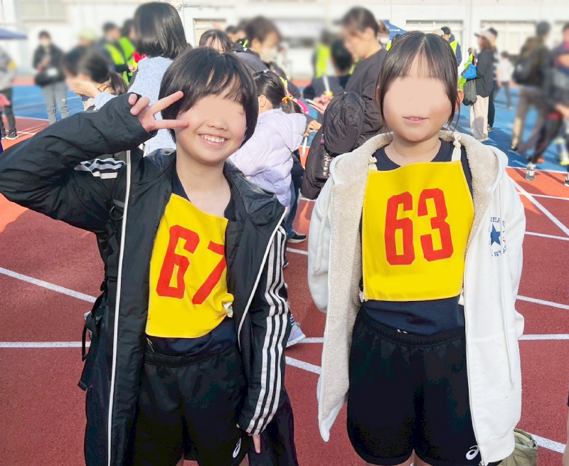 地域のマラソン大会、初参加。5年生、2.5キロ