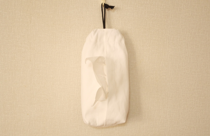 箱なしソフトパックティッシュの巾着ケースを作る