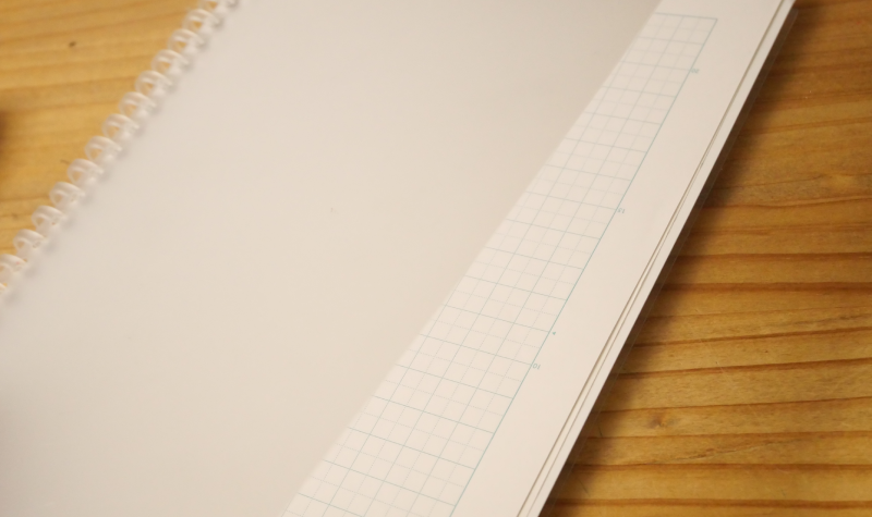 使いかけノートの再利用方法、ルーズリーフにする　無印良品 リフィルノート 本体 ポリプロピレン表紙 ・Ｂ５ ２６穴