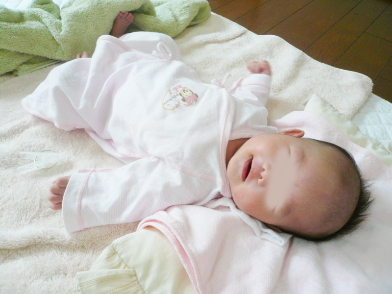 生後1ヶ月15日 沐浴卒業