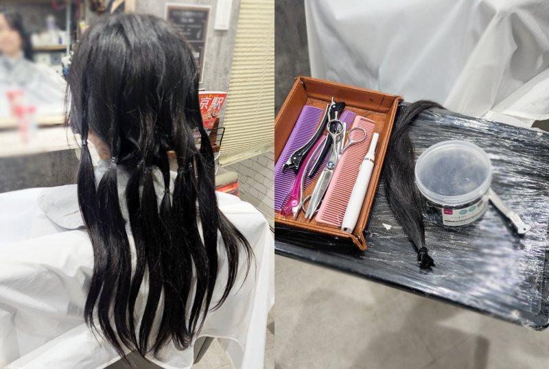 小5、初めてのヘアドネーション「東京義髪整形」へ発送